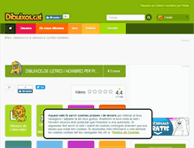 Tablet Screenshot of lletres-i-nombres.dibuixos.cat